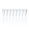 Laboratory Sterile DNase RNase Free Optical PCR Test PCR Tube 8 Strips 0.2ml 0.1ml With Attached Cap - Image 3